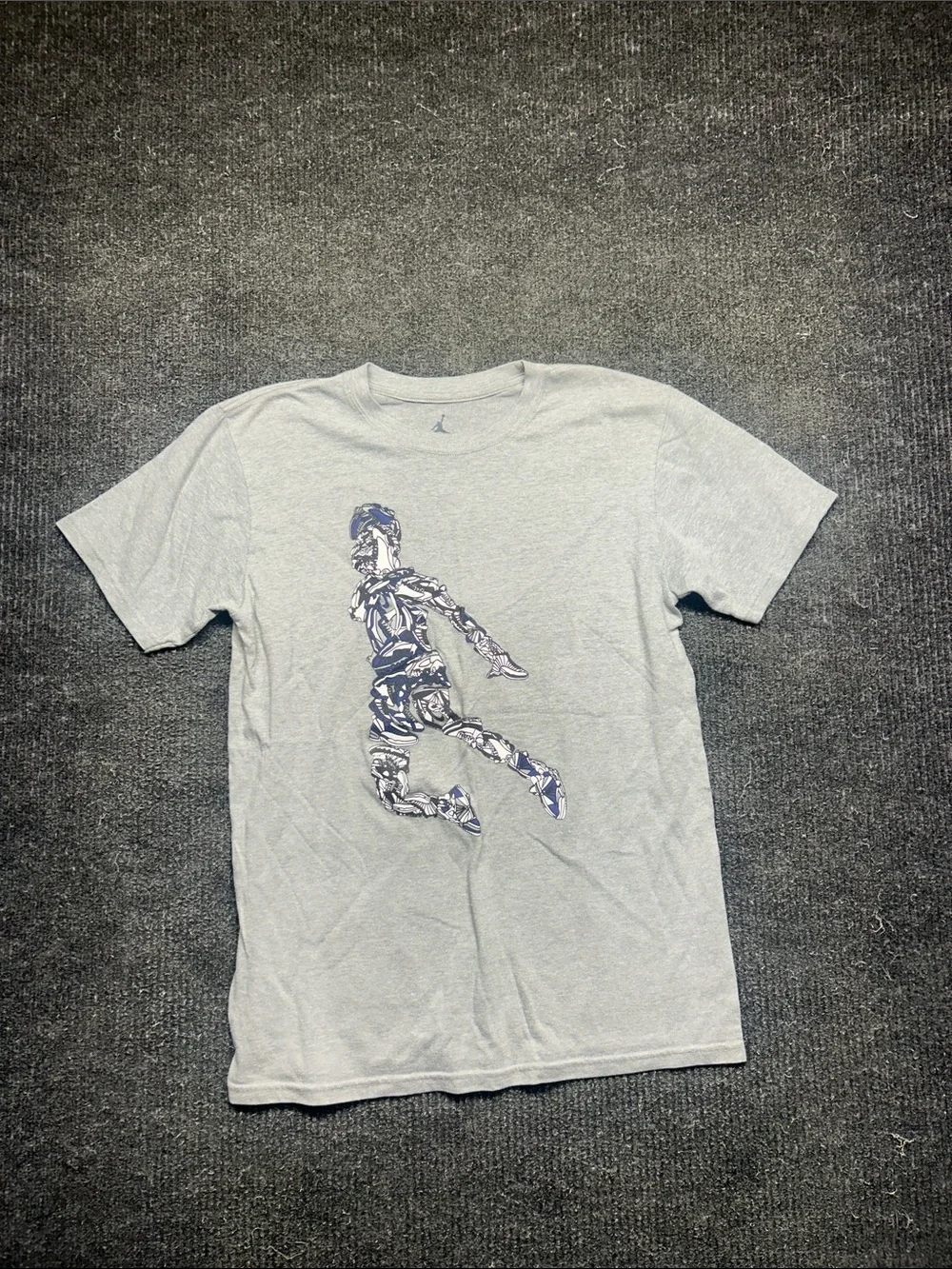 Jordan Light Gray Short Sleeve Graphic Jumpman Tee